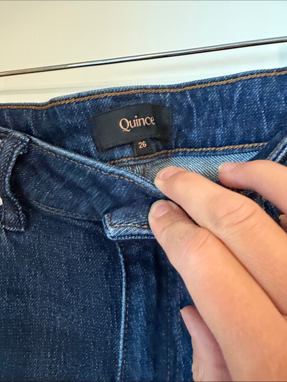 Quince Wide-Leg Jeans in Dark Indigo - Picture 2 of 3